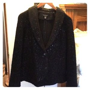 Women’s knitted sequined blazer